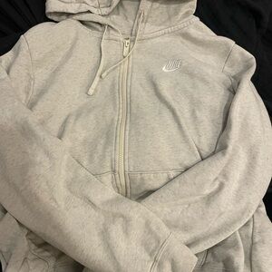 Nike Gray Zip-Up Hoodie